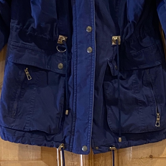 Vintage J.L.C Navy Blue Barn Coat - Picture 3 of 6